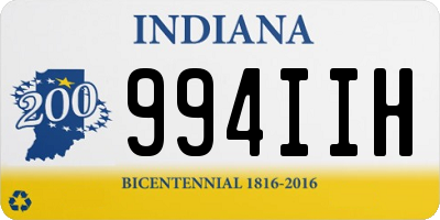 IN license plate 994IIH