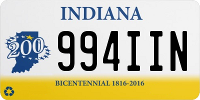 IN license plate 994IIN