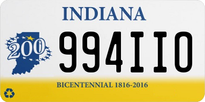 IN license plate 994IIO