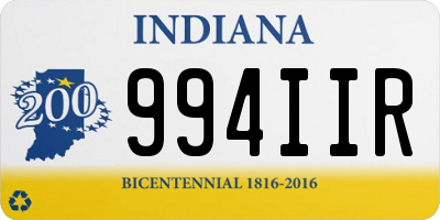 IN license plate 994IIR