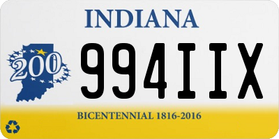 IN license plate 994IIX