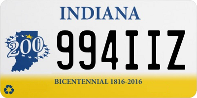 IN license plate 994IIZ