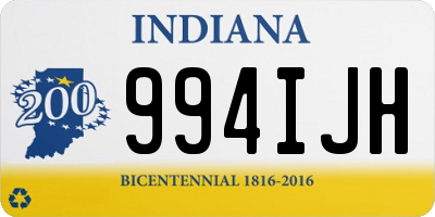 IN license plate 994IJH