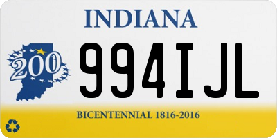 IN license plate 994IJL