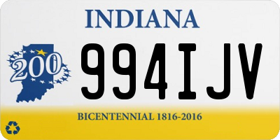 IN license plate 994IJV