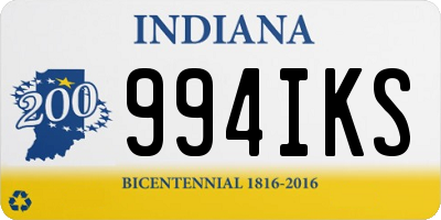 IN license plate 994IKS