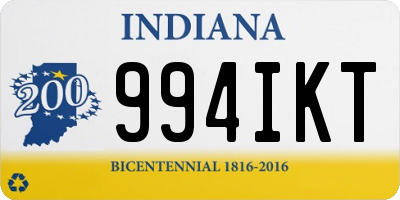 IN license plate 994IKT