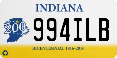 IN license plate 994ILB