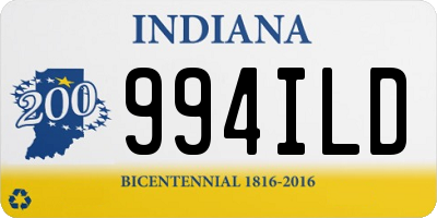 IN license plate 994ILD