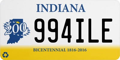 IN license plate 994ILE