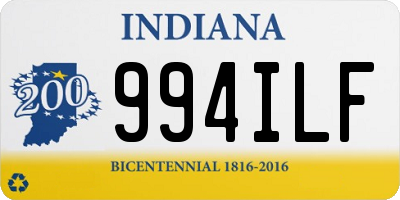 IN license plate 994ILF