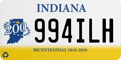 IN license plate 994ILH