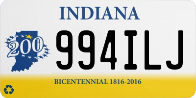 IN license plate 994ILJ