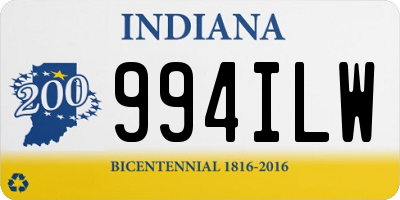 IN license plate 994ILW