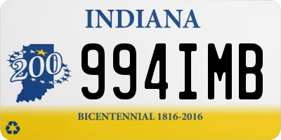 IN license plate 994IMB