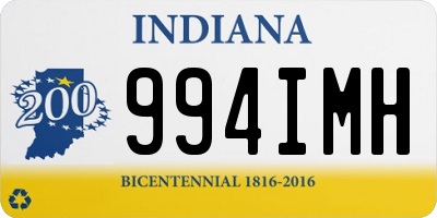 IN license plate 994IMH