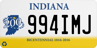 IN license plate 994IMJ