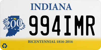 IN license plate 994IMR