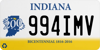 IN license plate 994IMV