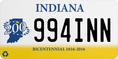 IN license plate 994INN