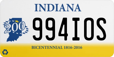 IN license plate 994IOS