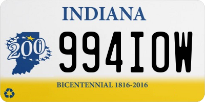 IN license plate 994IOW