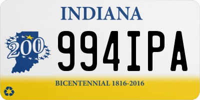 IN license plate 994IPA