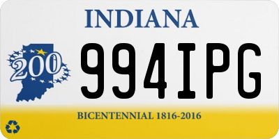 IN license plate 994IPG