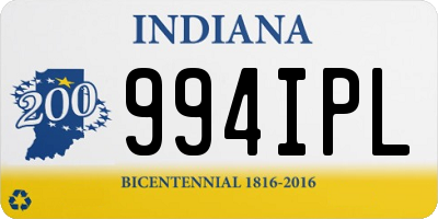 IN license plate 994IPL