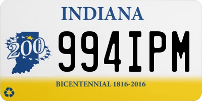 IN license plate 994IPM