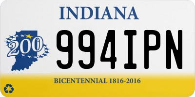 IN license plate 994IPN