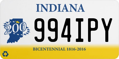 IN license plate 994IPY