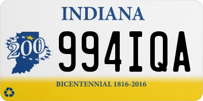 IN license plate 994IQA
