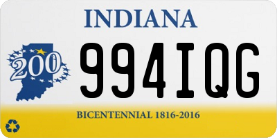 IN license plate 994IQG