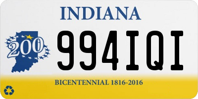 IN license plate 994IQI