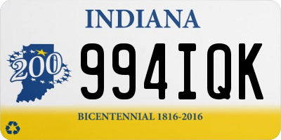 IN license plate 994IQK