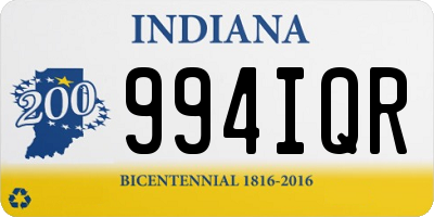 IN license plate 994IQR