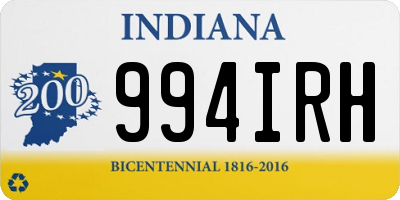 IN license plate 994IRH