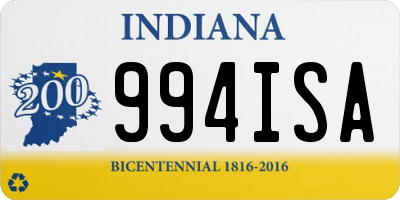 IN license plate 994ISA