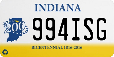 IN license plate 994ISG