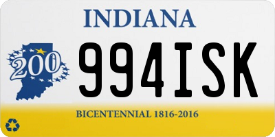 IN license plate 994ISK