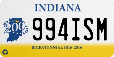 IN license plate 994ISM