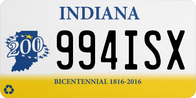 IN license plate 994ISX