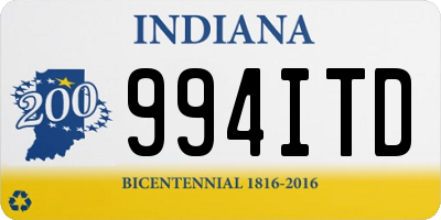 IN license plate 994ITD