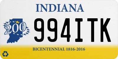 IN license plate 994ITK