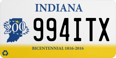 IN license plate 994ITX