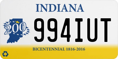 IN license plate 994IUT