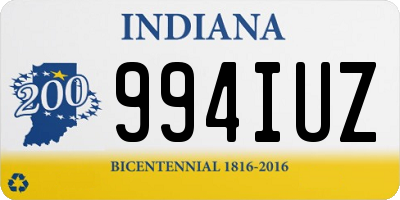 IN license plate 994IUZ