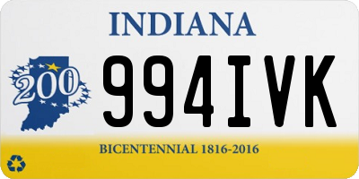 IN license plate 994IVK