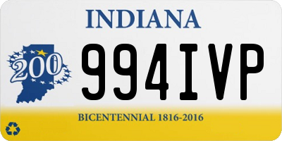 IN license plate 994IVP